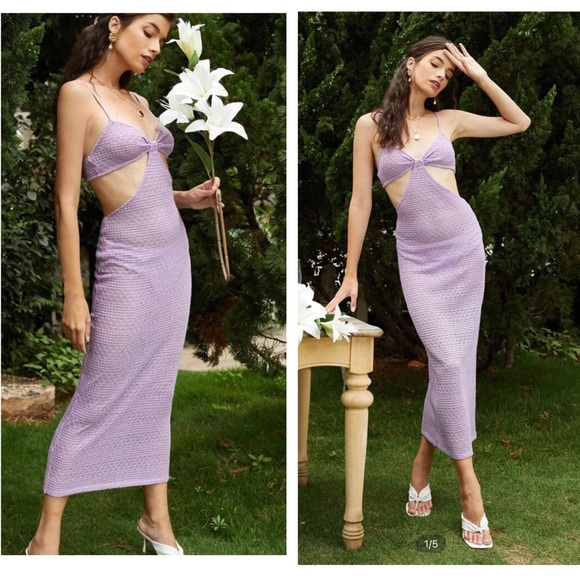 SHEIN Dresses & Skirts - Knit Cut Out Maxi Dress